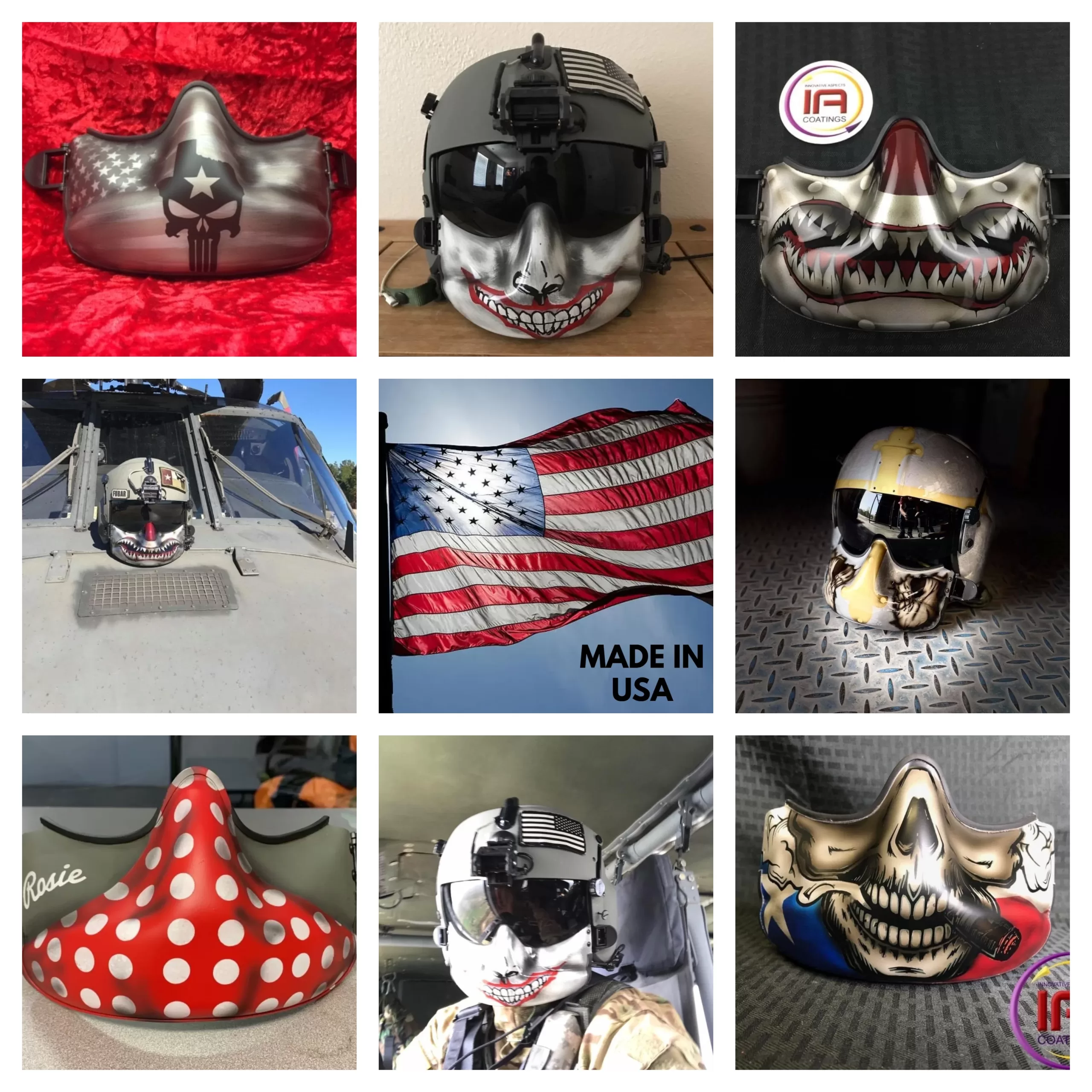 US Military Face Shields Coated by IA Coatings